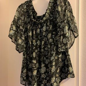 Off the shoulder floral top